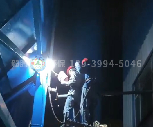 恒康鋁業(yè)中頻爐除塵器 現(xiàn)場加班加點安裝施工，全程監(jiān)護(hù)確保質(zhì)量保障安全